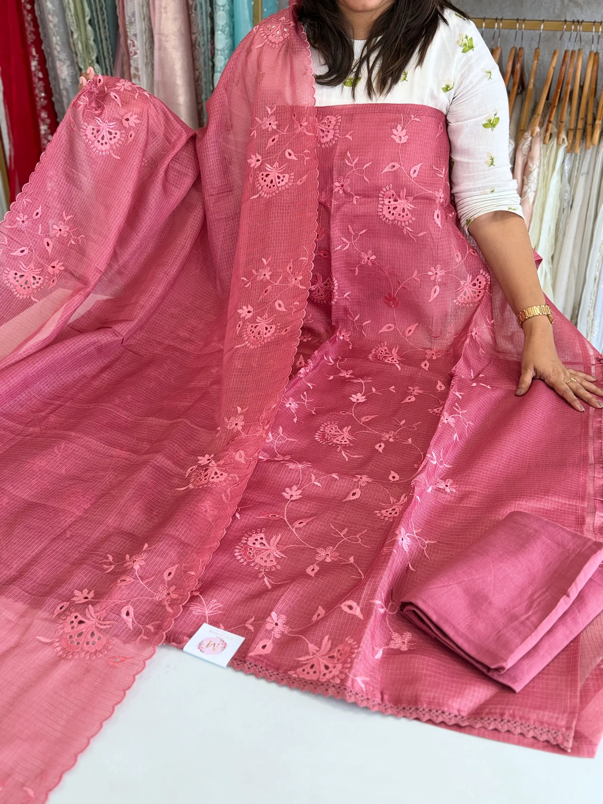 Silky Kotta unstitched salwar set / NC268