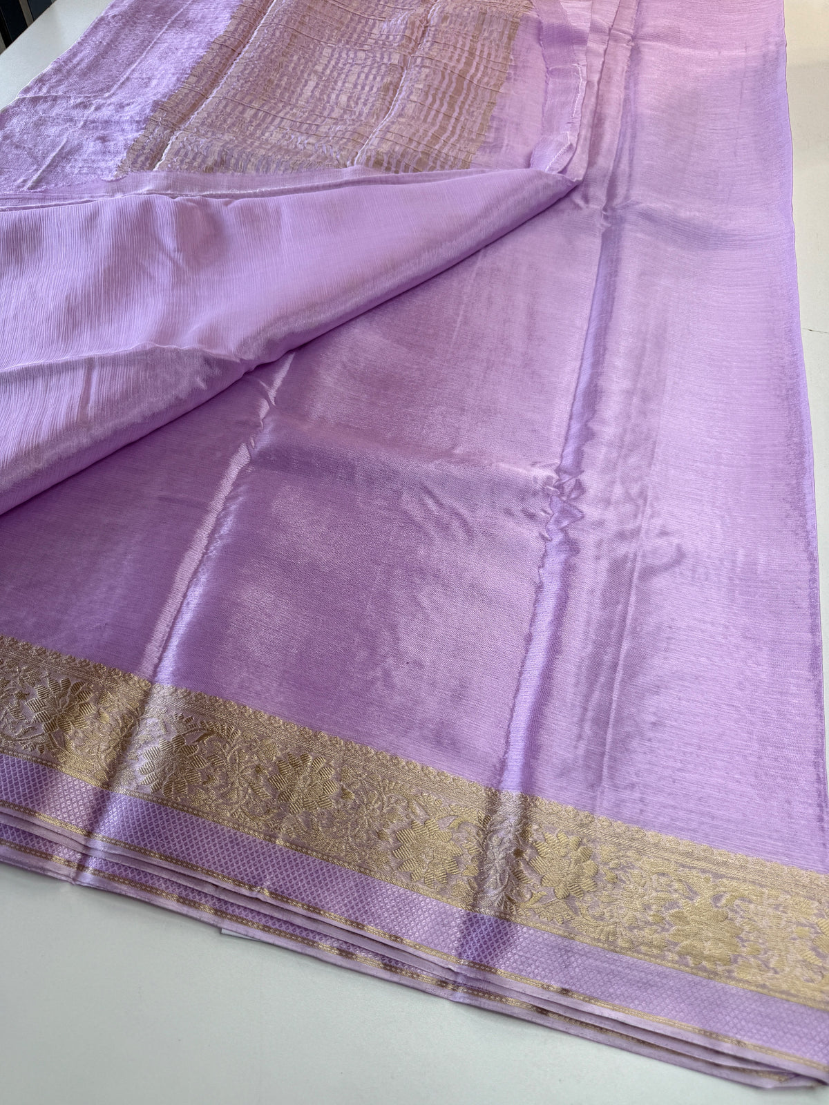 Chinnon Satin Saree/ VC66