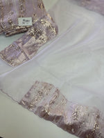 Turkish Organza Unstitched Salwar set / 266H