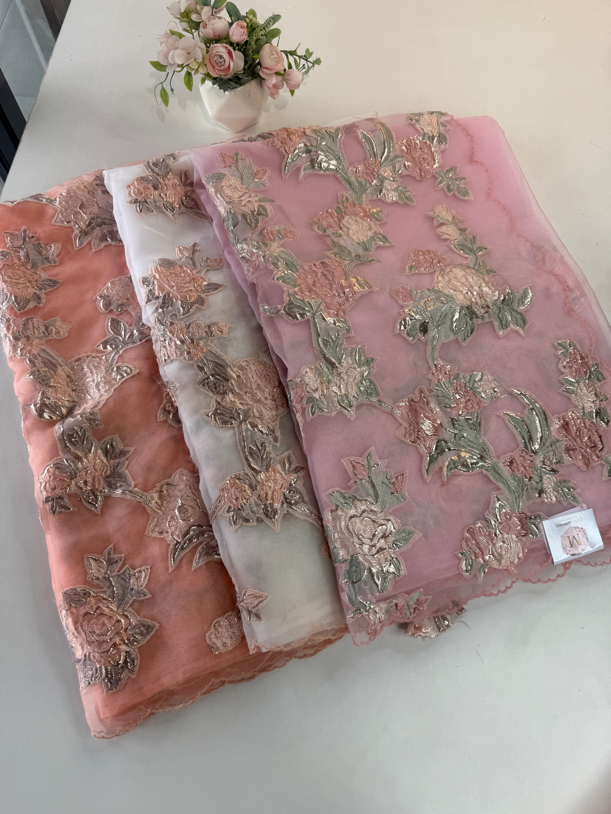 Soft organza premium saree/ AP505