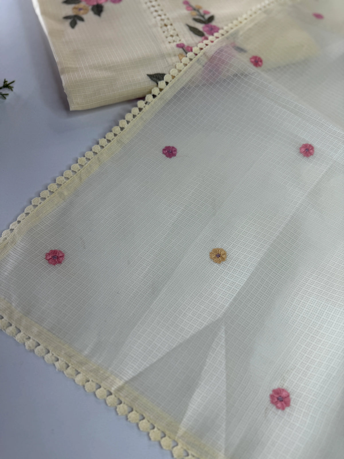 Silky kotta unstitched salwar set / NC246