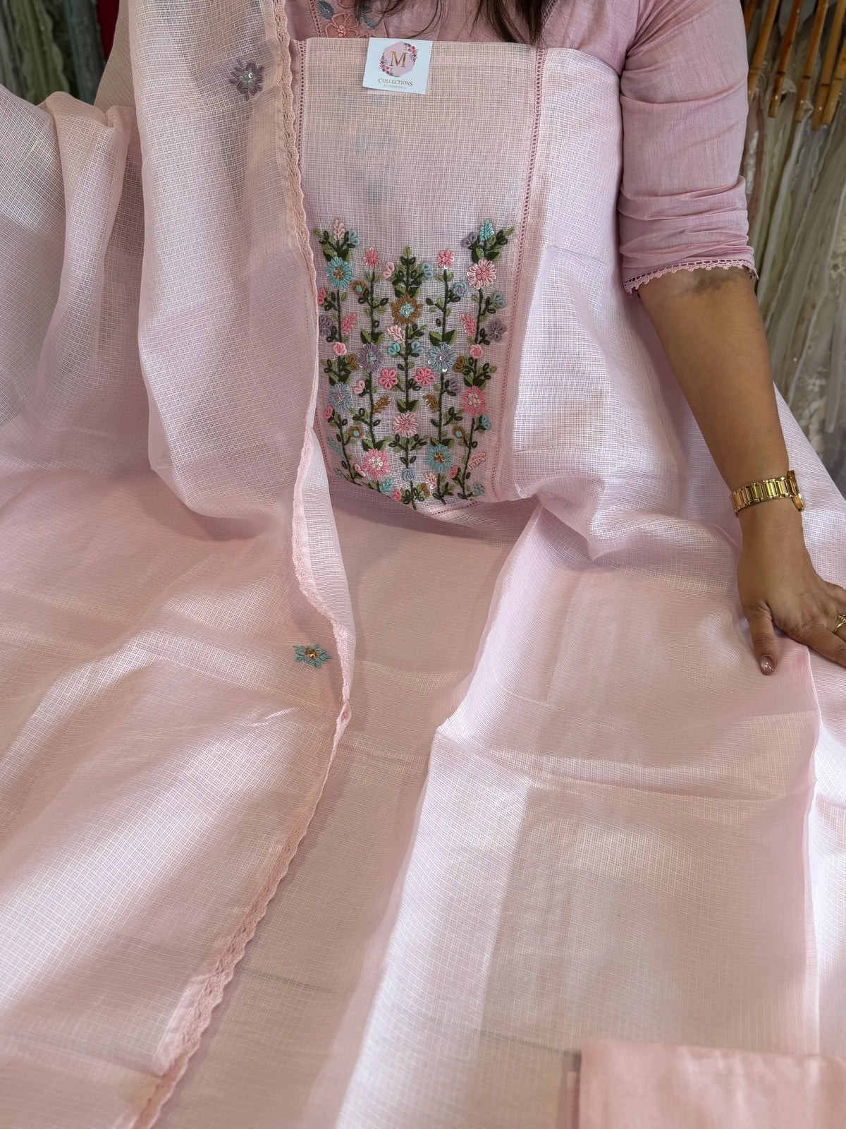 Silky Kotta unstitched salwar set / NC266