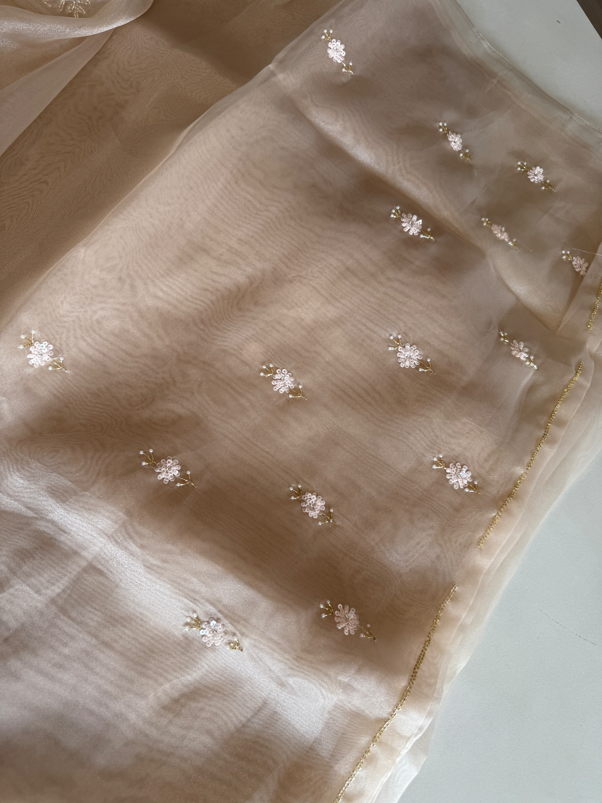 Glass organza party wear saree/ SA850