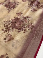 Linen cotton Saree/ 1567