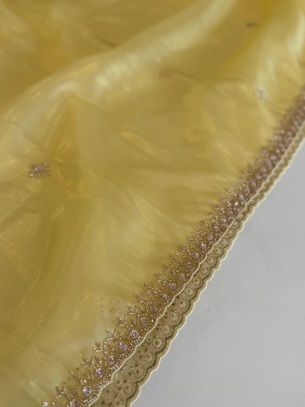 Tissue Organza party wear saree/PE92