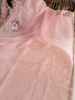 Premium shimmer organza saree/ SA266