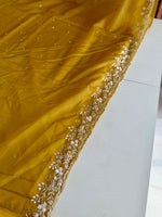 Satin organza saree/ AP59