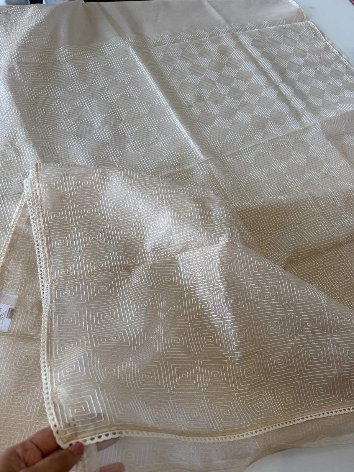 Tissue blended soft Organza Saree/ SH896