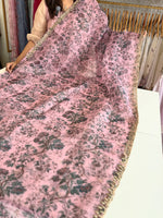 Digital printed organza Saree/ AP98
