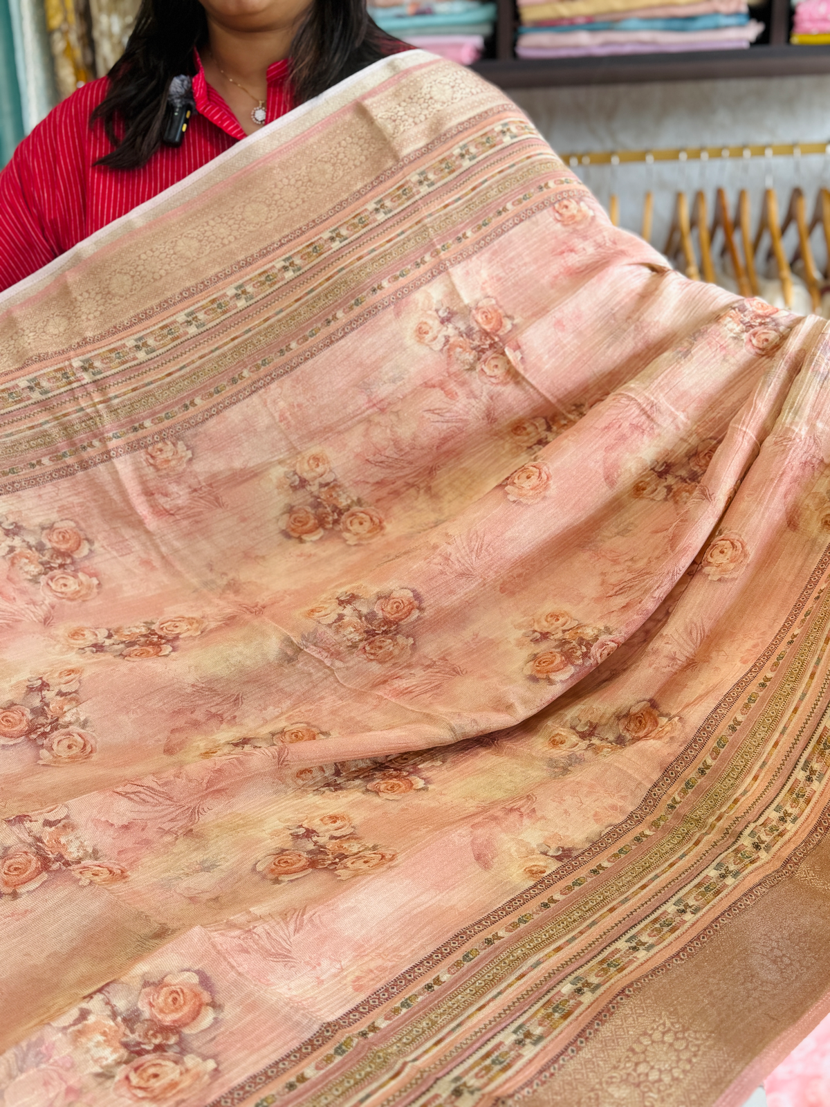 Crushed Tissue Saree/ 183A