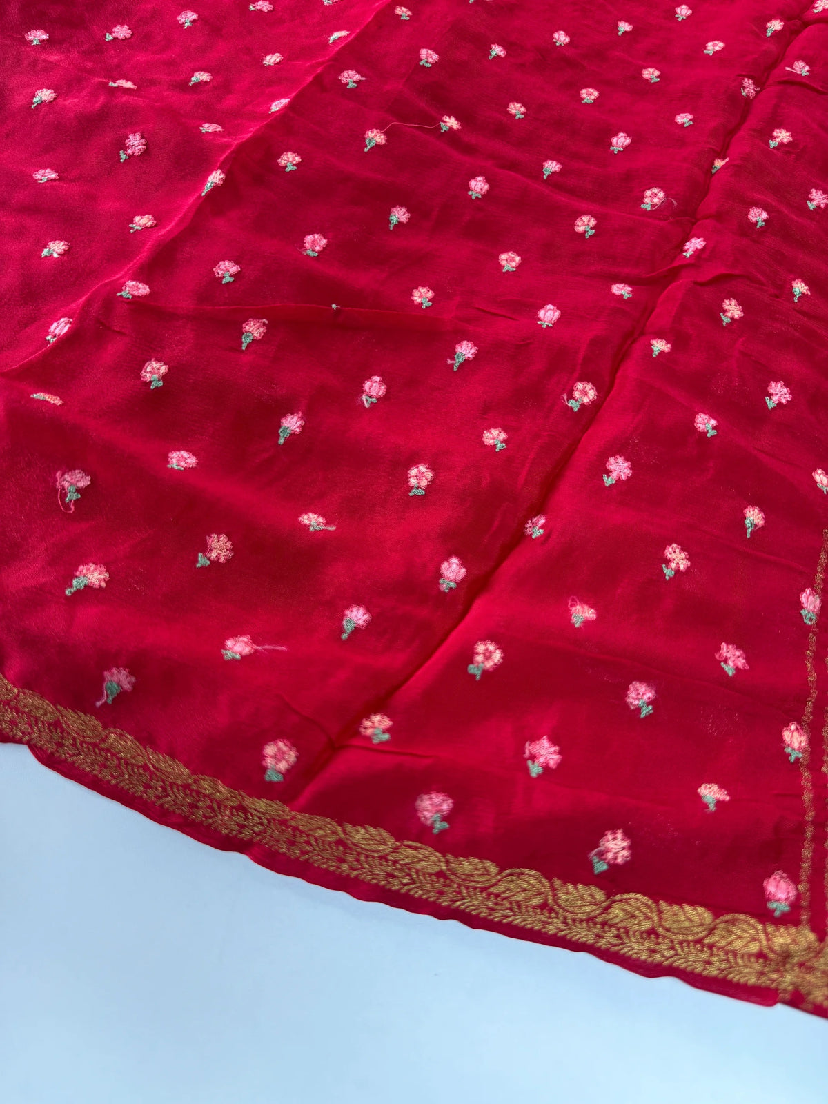 Platinum Georgette Saree/ 8523