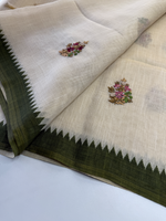 Tissue linen blended saree/ 1671