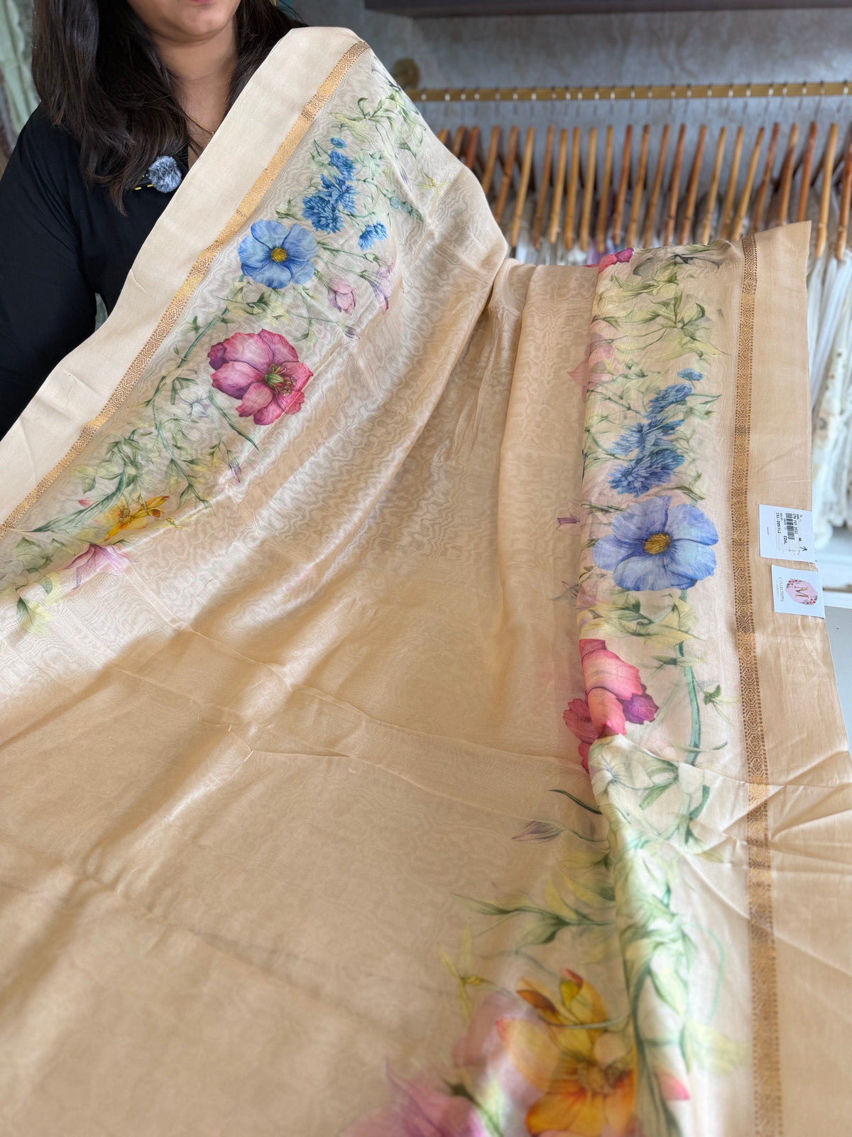 Pure Chanderi silk saree/ Z5712
