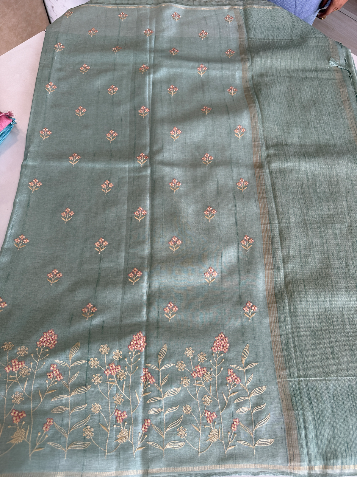 Soft Semi Tussar Saree / FGD481