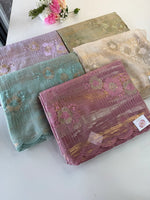 Organza foil blended Saree/ CW866