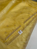 Tissue Organza party wear saree/PE92