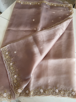 Glass organza party wear saree/ SA850