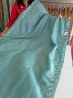 Crushed crape saree / HW661