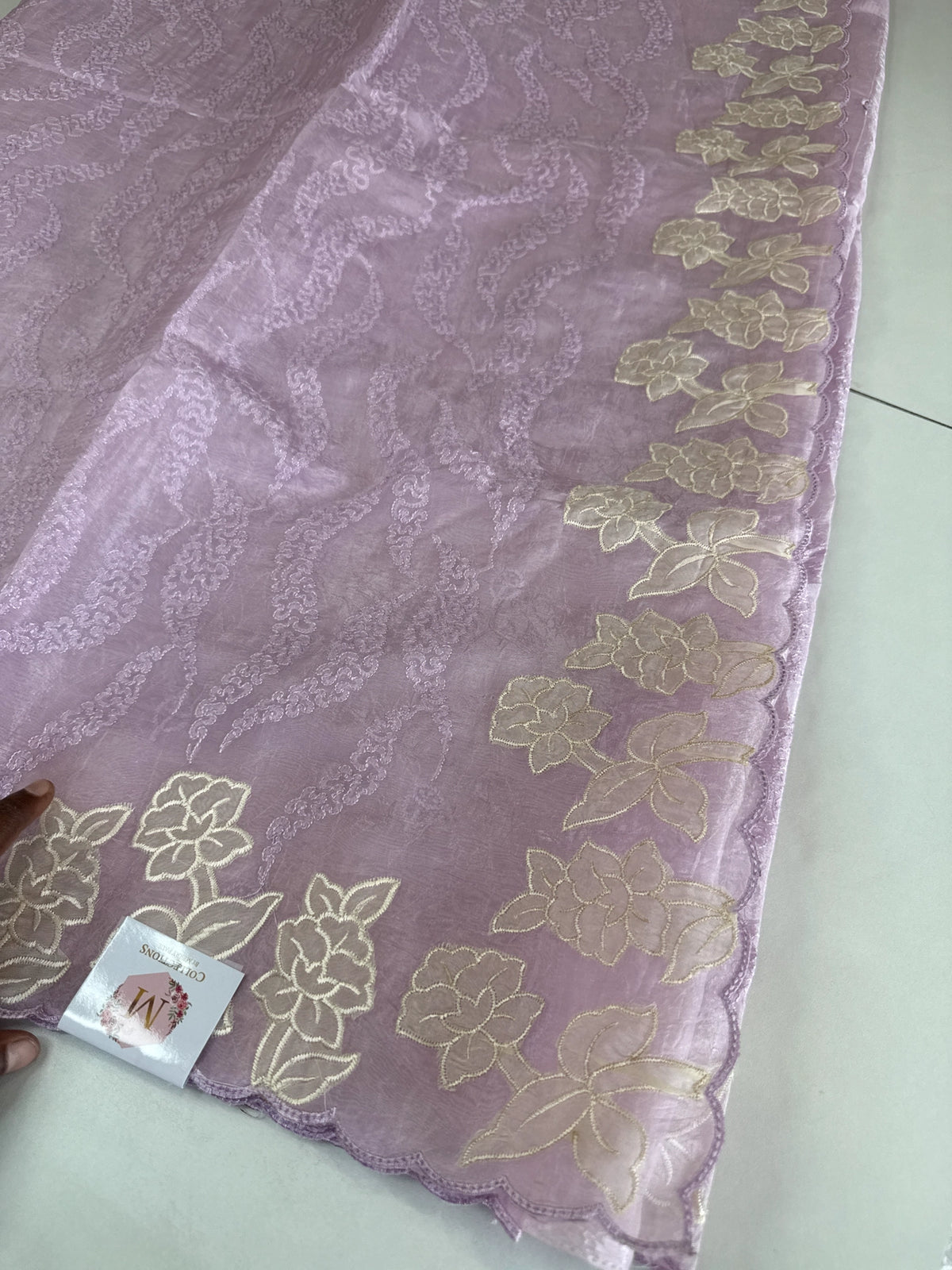 Crushed Organza saree/ BC602