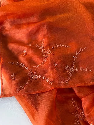 Satin Organza Saree/ AM108