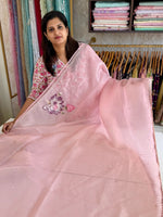 Premium shimmer organza saree/ SA266