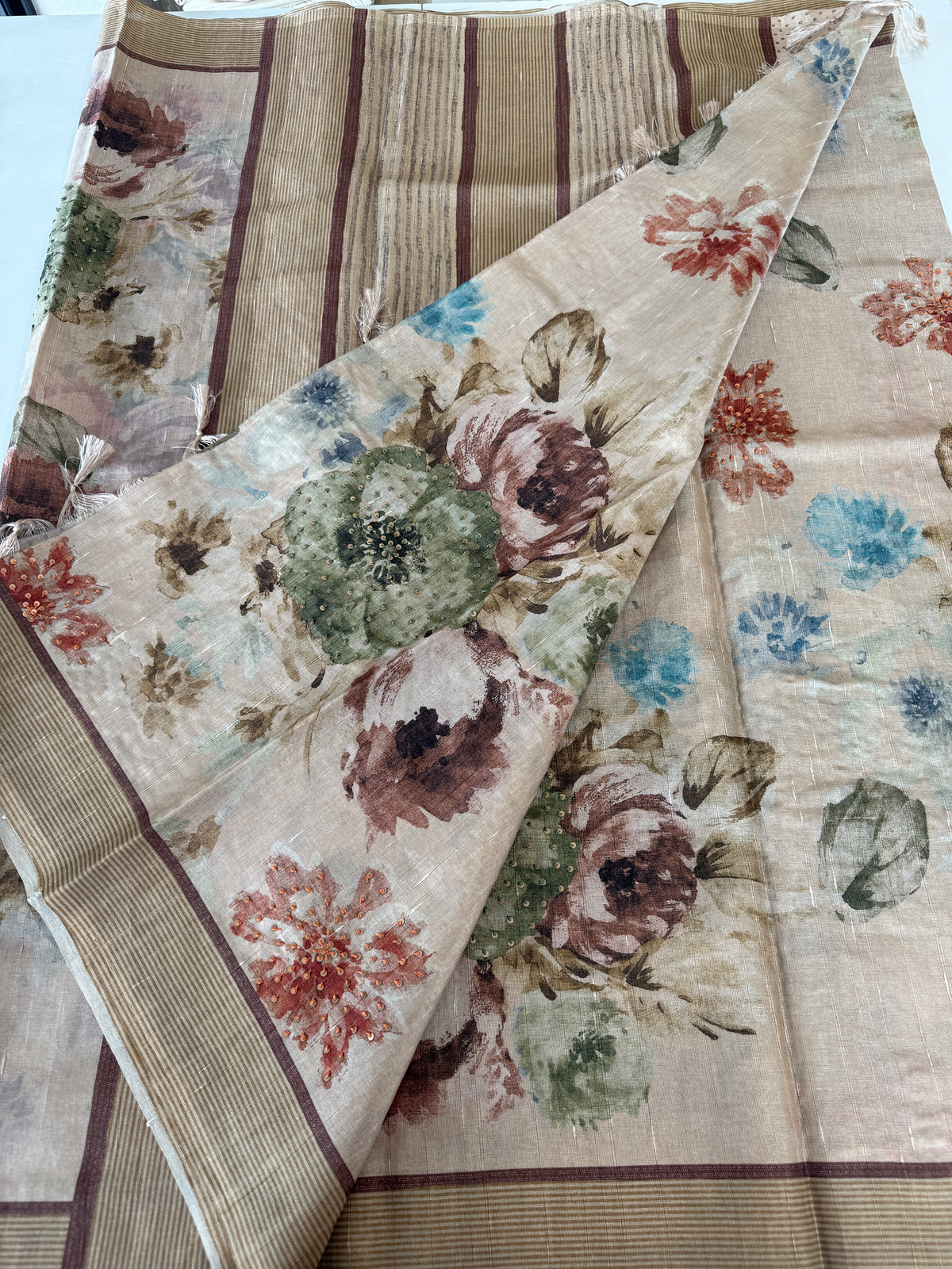 Soft semi Tussar saree/ 4965