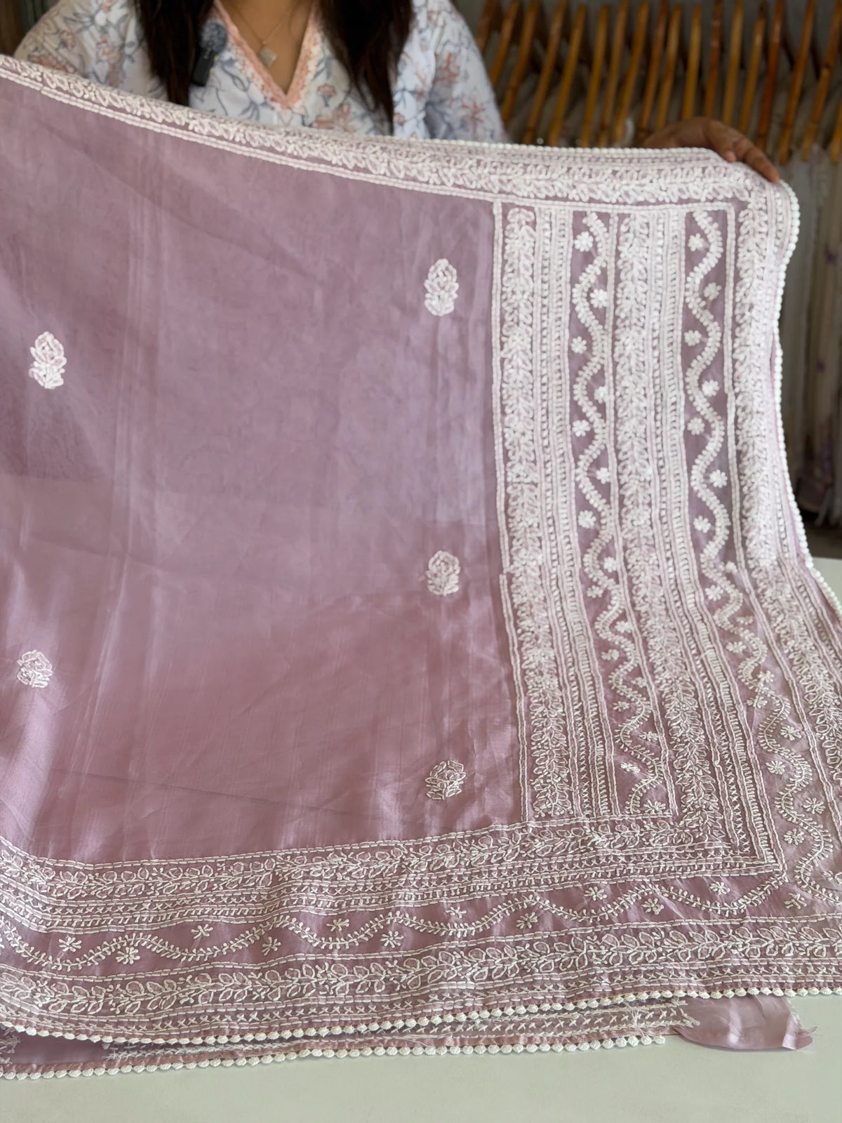 Viscous organza saree/ 3341