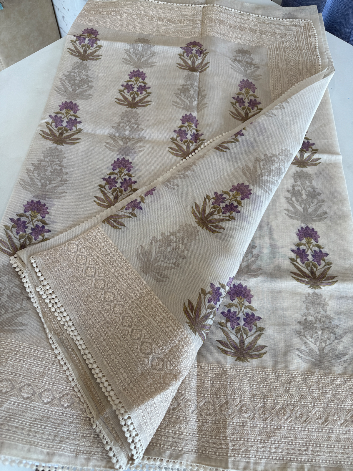Tissue net kotta Saree/ K610