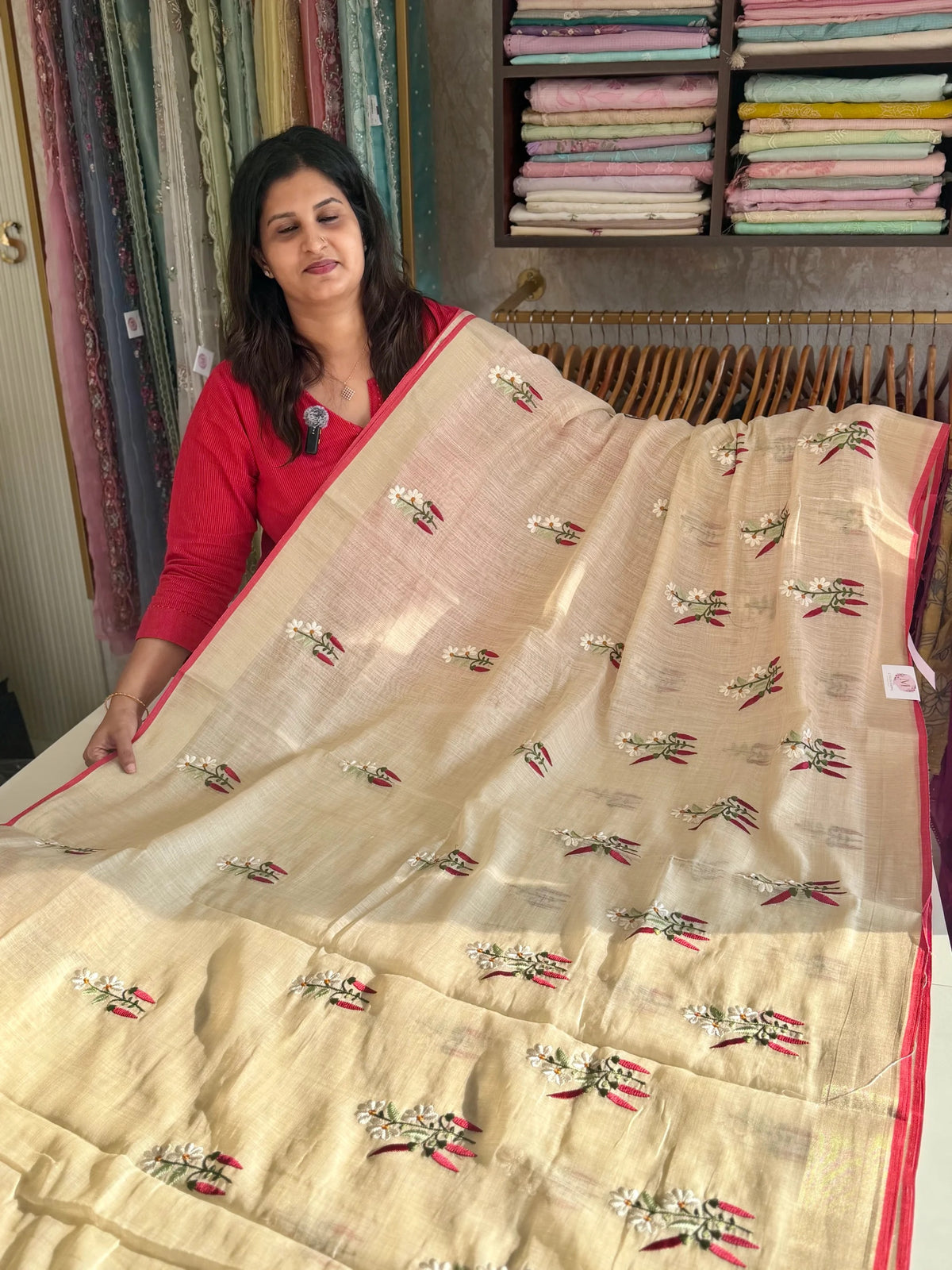 Chanderi cottonsaree/ VS804