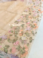 Glass organza Saree/ 155F