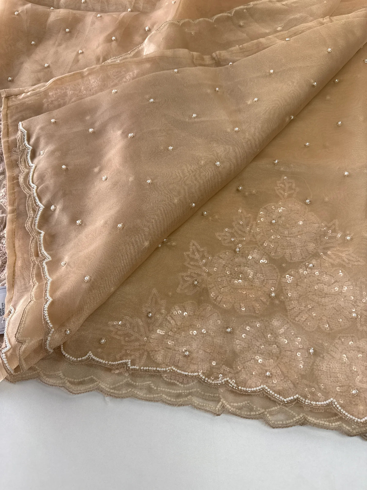 Glass Organza Saree/ AP1010