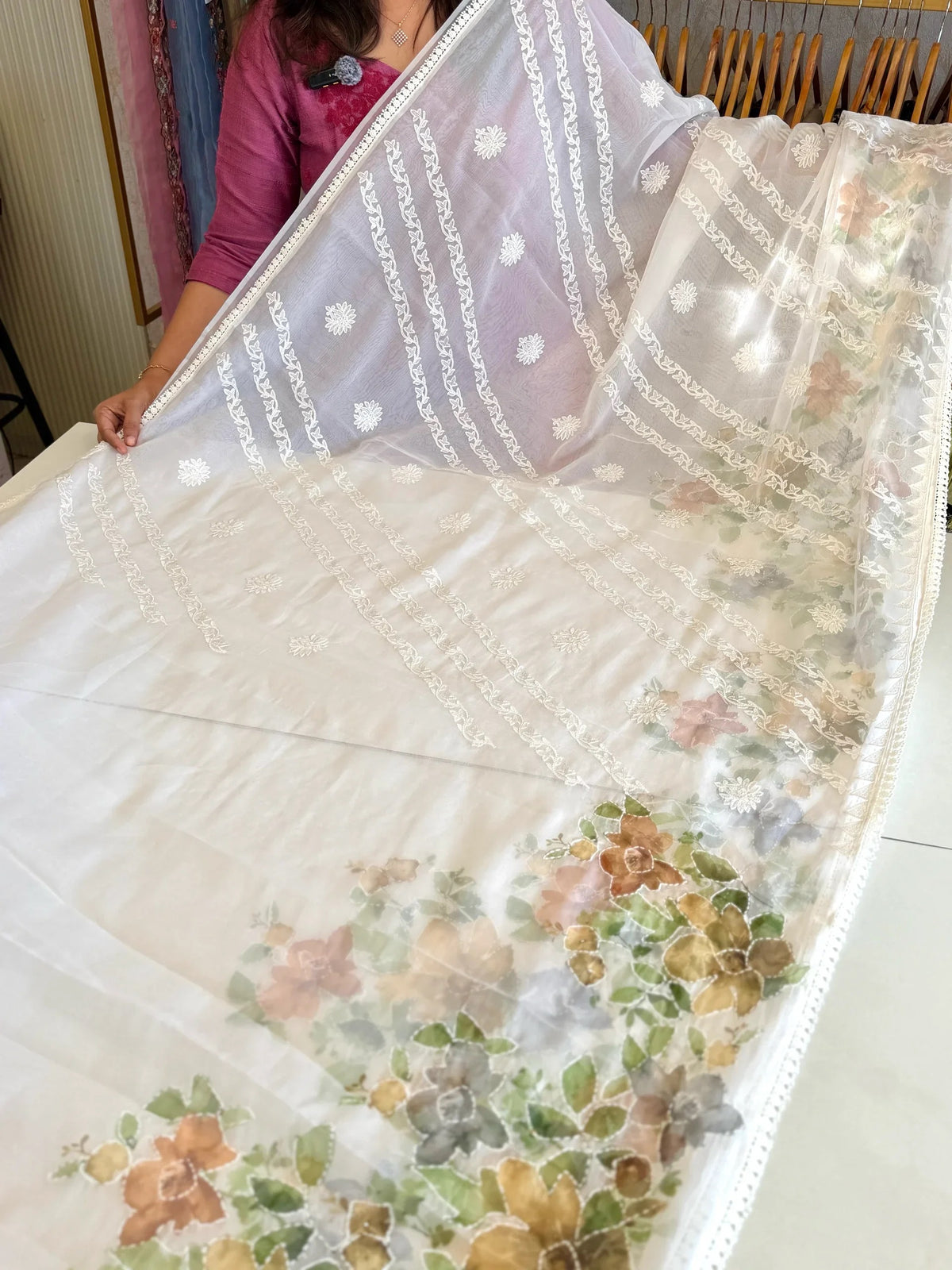 Organza Saree/ 3450