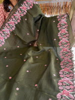 Crushed Crape Saree/ SC44