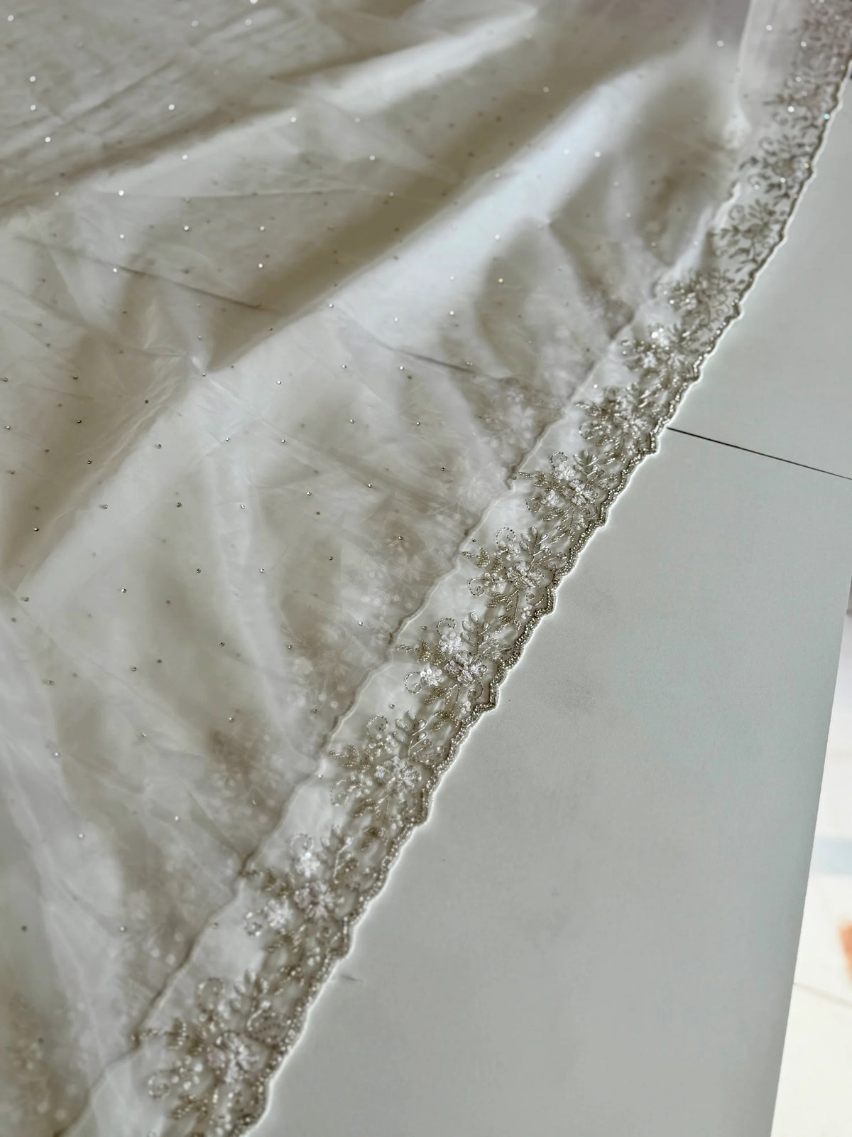 Satin organza saree/ AP59