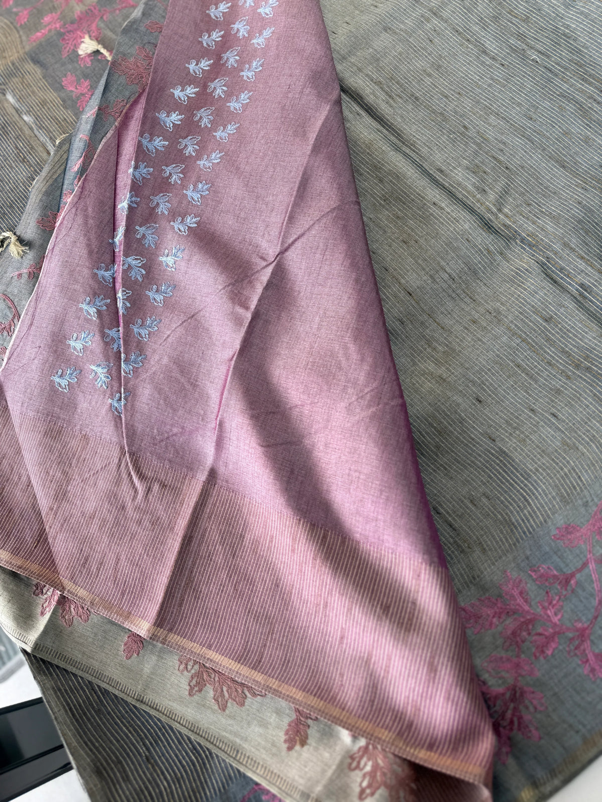 Semi Tussar Saree/ FG690