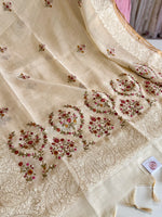 Tissue Linen Saree/ SR564