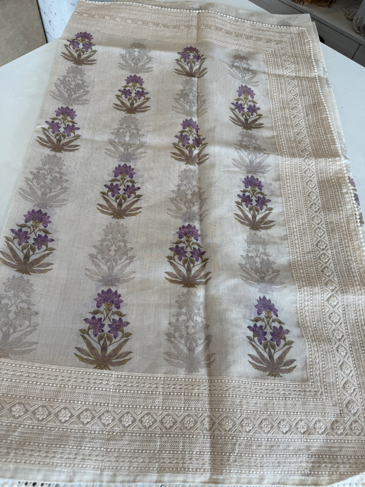 Tissue net kotta Saree/ K610