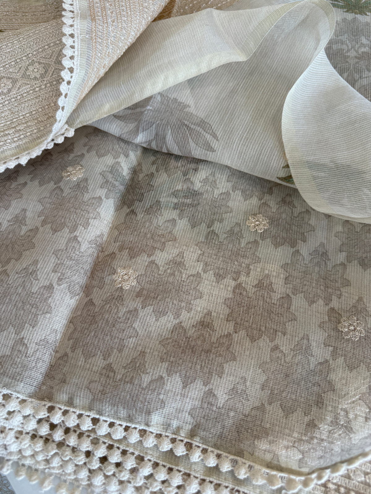 Tissue net kotta Saree/ K610