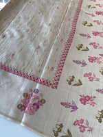 Soft Semi Tussar Saree/ D498