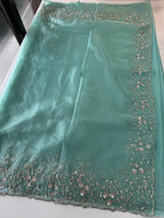 Soft Organza party wear saree/ HM115