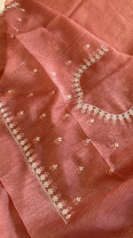 Crushed Crape Saree/ HW507