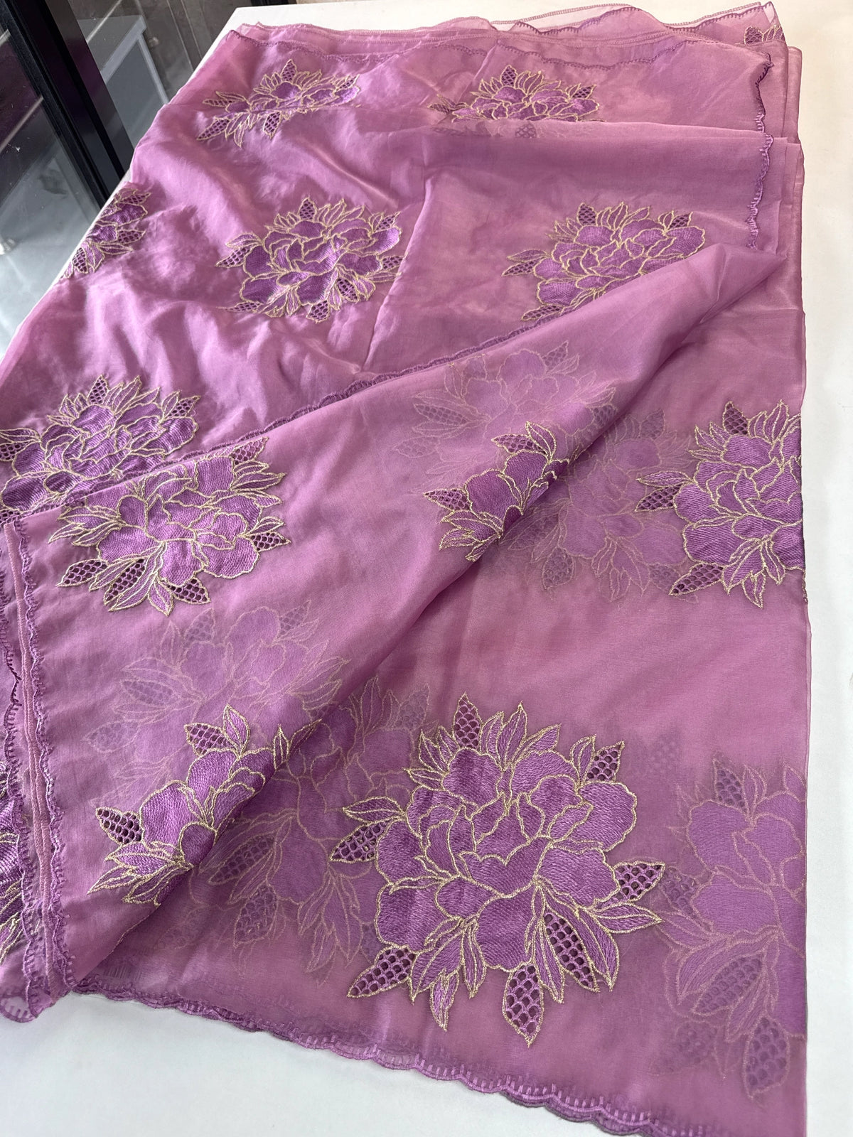 Soft organza saree/ CW766