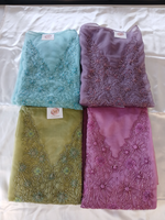 Soft organza unstitched salwar set / US1275