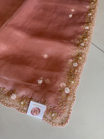Glass organza party wear saree/ SA850