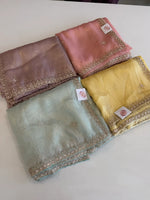 Tissue Organza party wear saree/PE92