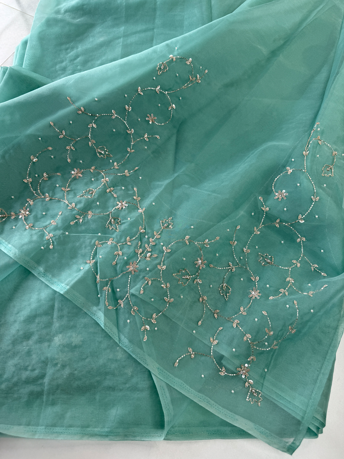 Soft Organza party wear saree/ HM115