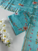 Soft linen cotton unstitched salwar set/ NC223