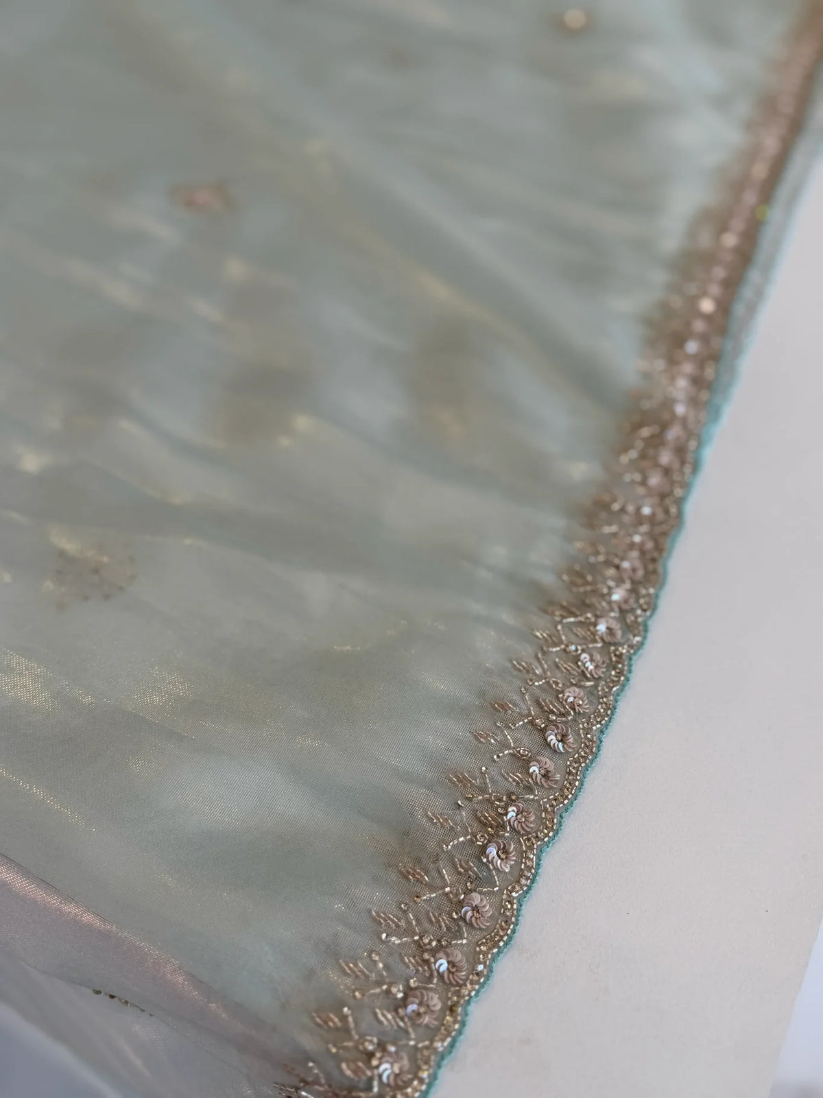 Tissue Organza party wear saree/PE92