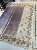 Soft semi Tussar Saree/ D490