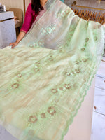 Organza foil blended Saree/ CW866